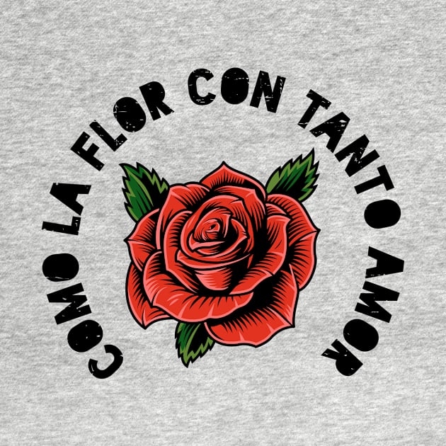 Como la flor - rose design by verde